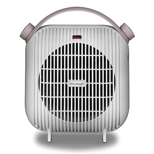 De'Longhi Termoventilador DELONGHI MODELO HFS30B24.W HFS 30B24W-Termoventilador, termostato de habitación ajustable, ventilador de verano, 2400 W, 1 Liter, 44 Decibelios, Plástico, Color Blanco 2 41O9q76iZeL