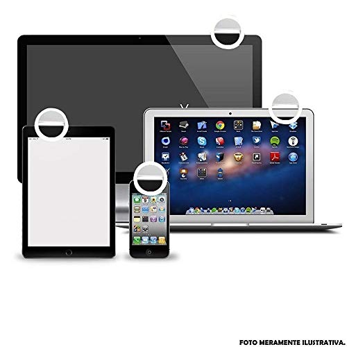 Ring Light Luz de Selfie Para Celular + carregador Preto CBRN08674