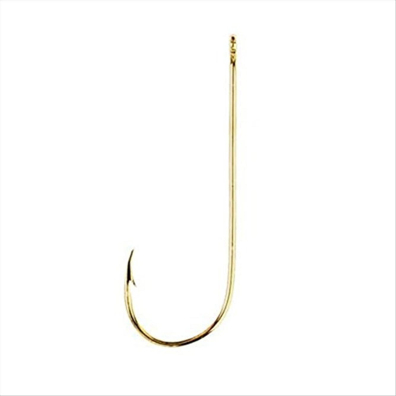 Eagle Claw202EL-4 Classic Hooks, 100-Pack, Gold Aberdeen