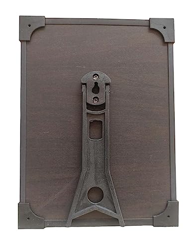 Vils Kanchi Kumara Kottam Subrahmanya/Muruga Divine Holy Blessing Wood & Plastic Wall Mount/Table Top Photo Frame Cutout with Back Stand (4 inch X 6 inch)