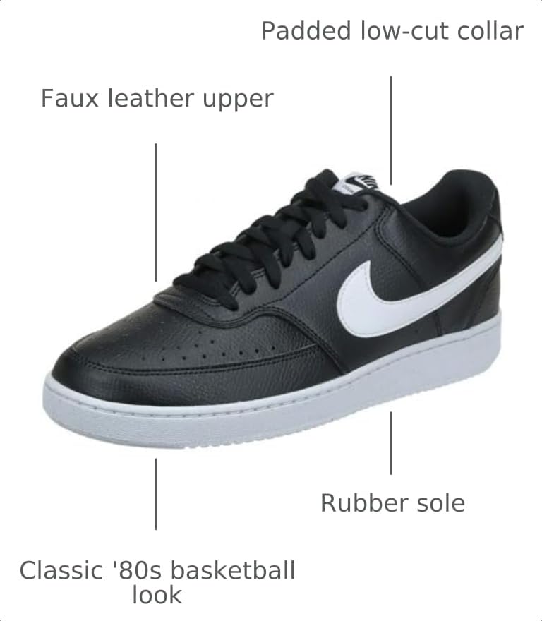 Image of Nike Men's Court Vision Low Next Nature Shoes