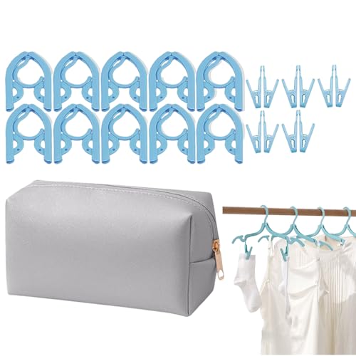 Colgante plegable para crucero - Portátil Crucero Colgante con Clip, Casa Lavandería Gabinete Puerta Dorm Camping Hotel Cottage Organizador