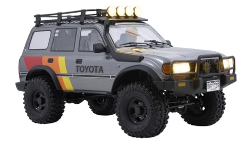 FMS 1/10 FCX10 RC Crawler Land Cruiser LC80 Toyota Licensed, 4WD RC Rock Truck with 2.4Ghz Transmission, Hobby Grade RC Climbing Car (RS Version)