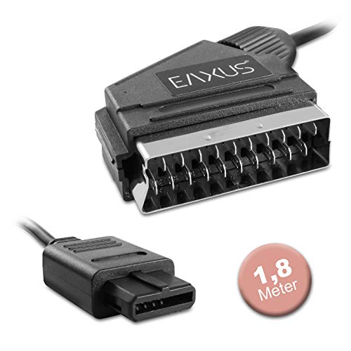 Eaxus® RGB Scart Cable adatto a Nintendo Gamecube