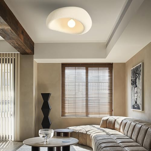 Plafonnier Wabi Sabi cuisine et salle à manger, luminaire beige pour ambiance zen