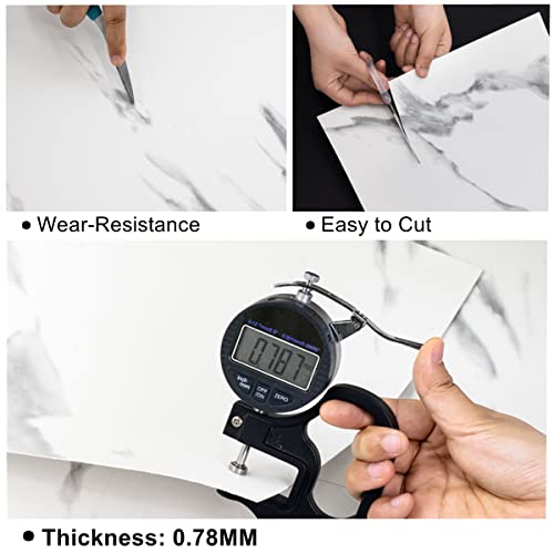 Peel And Stick Floor Tile White Marble Look Vinyl Flooring Peel And Stick Waterproof And Durable Self-Adhesive And Removable Diy Flooring For Transfer Bathroom Kitchen Rentals 12 Inch (10 Pcs) #TOP6