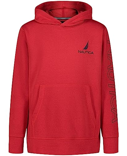 Image of Nautica Boys' Pullover Fleece Hoodie Sweatshirt