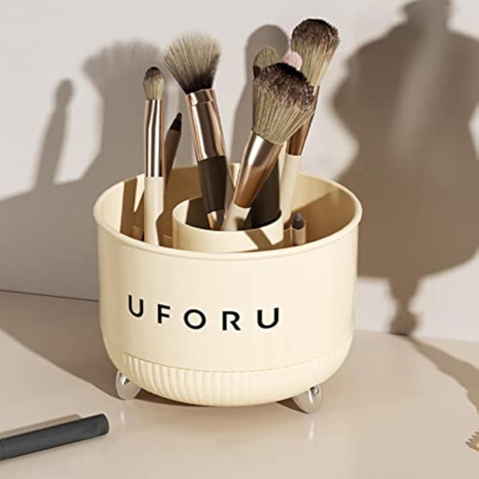 Makeup Brush Holder for Desktop with 5 Grids