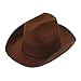 U.S. Toy Cowboy Hat, Brown, One Size (USTH436)
