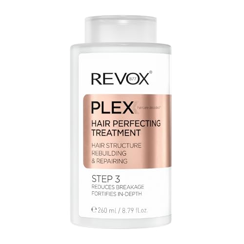 REVOX B77 - Plex Hair Perfecting Treatment Step 3, 260 ml, professionelle Haarbehandlung, Vorwäsche, repariert geschädigtes und gefärbtes Haar, schützt vor Haarbruch, stärkt und verleiht Glanz.