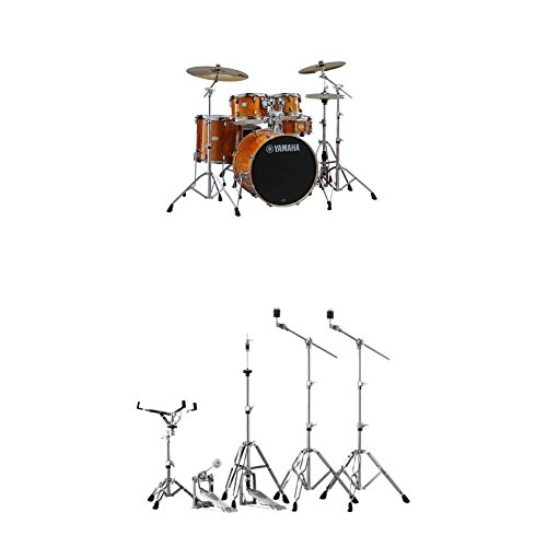 Yamaha Stage Custom Birch Fusion Drum Kit with Hardware Honey Amber