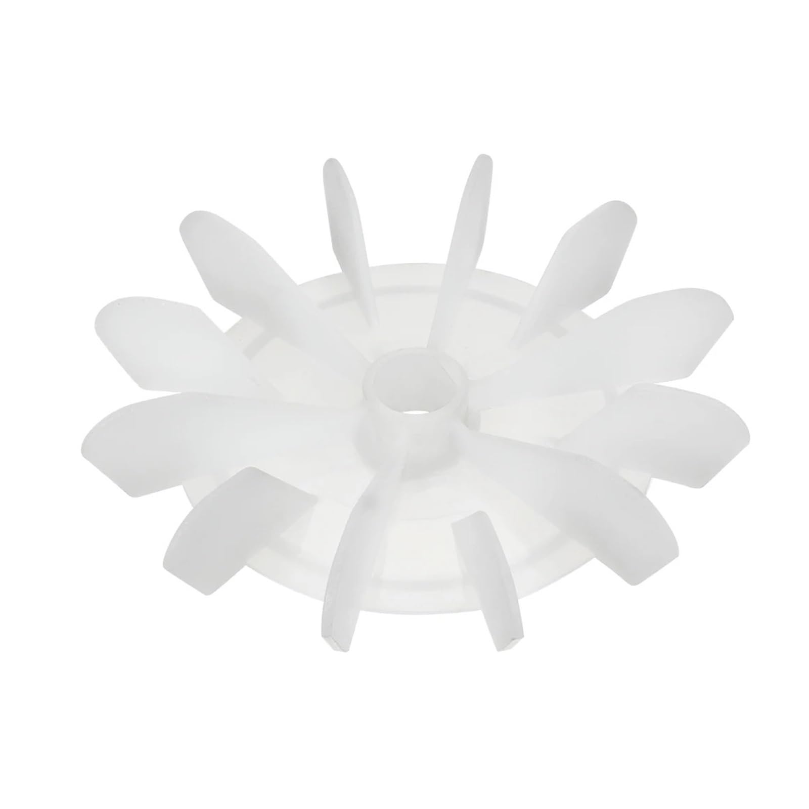 Hoja de ventilador de motor, 1 pieza de 120 x 15 mm/140 x 16 mm/140 x 18 mm/148 x 20 mm, plástico blanco, eje D de repuesto 6/12 impulsor, paleta de ventilador de motor (120 x 15 mm, 12 paletas)