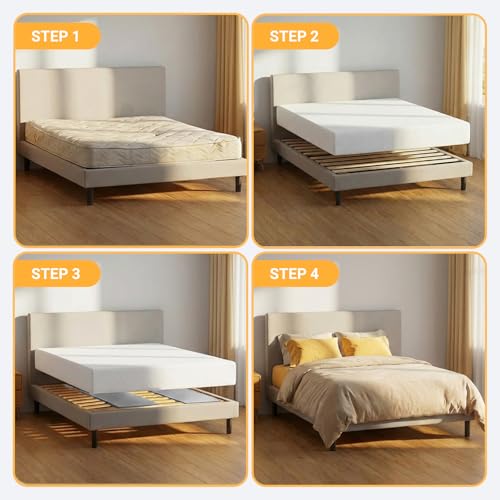 Sagging Repair Support Pad, High Density Foam Bed Insert for Sinking Mattress, Flat Top Under Mattress Support Board, Restores Firmness & Extends Bed Life, 47 x 23.6 x 2 Inch, Grey
