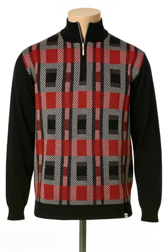 STACY ADAMS Men’s Sweater Retro Traditional Impression Design4