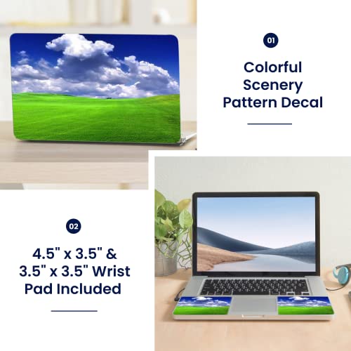 Image of LSS Laptop 15 15.6 Skin Cover with Colorful Scenery Pattern for HP Dell Lenovo Apple Asus Acer Compaq - Fits 13.3 inch 14 inch 15.6 inch 16 inch (2 Wrist Pads Free)