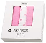 SUAVES Y ABSORBENTES. Son lavables a máquina hasta 60° y se puede usar la secadora. El tejido doble tiene un gramaje de 125 g/m², resultando esponjosas lavado tras lavado y suaves para la piel delicada del bebé. El regalo perfecto para los padres primerizos.