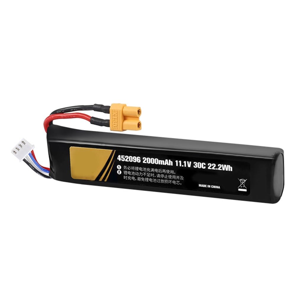 Elnwnnkc RemoteControl Toy Battery Pack: 2000mAh 3S 11.1V 30C with XT30Connector for Car Truck Drones