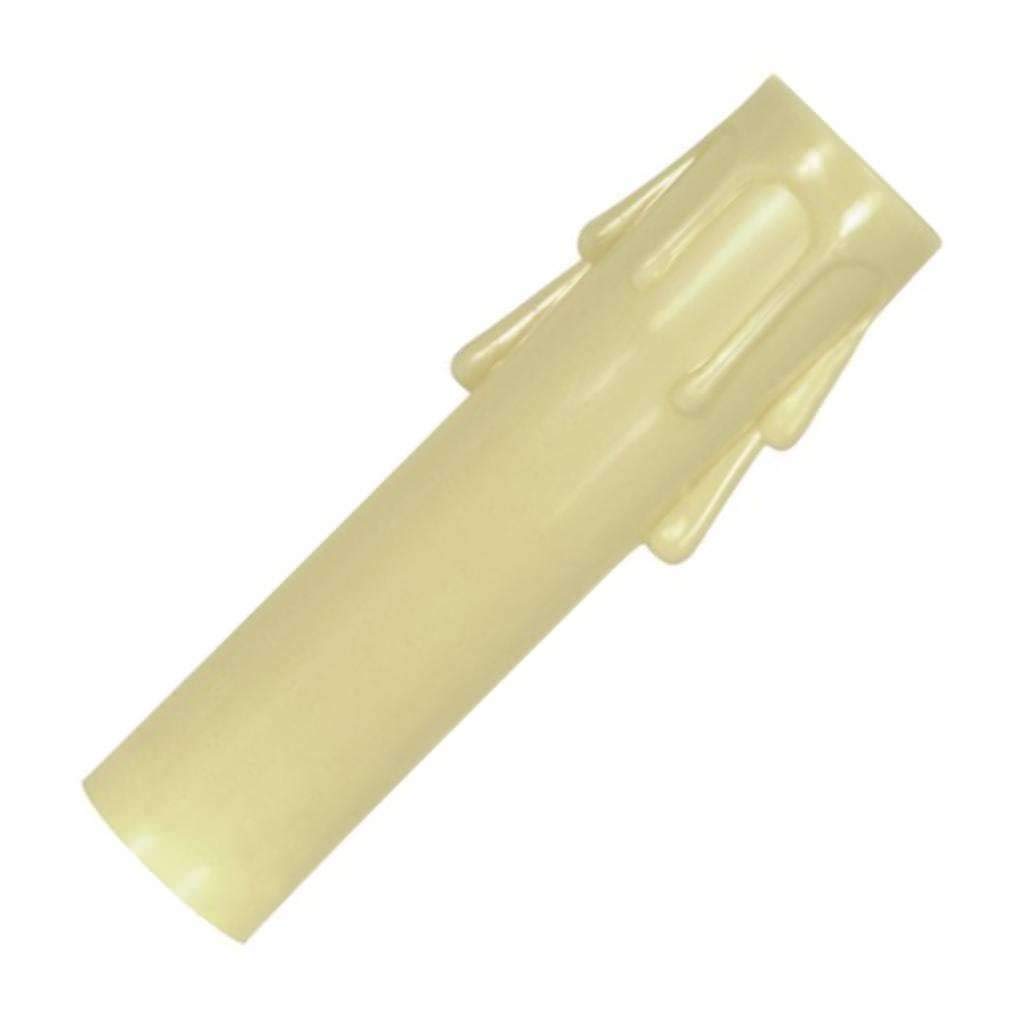 satco 4" candelabra ivory drip plastic candle cover model number 90-1261-sat