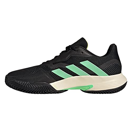 Adidas Herren Courtjam Control M Clay Shoes-Low (Non Football), Core Black/Beam Green/Beam Yellow, 44 2/3 EU