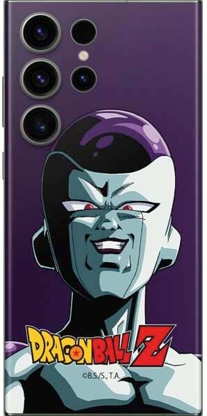 Vista 69 de Skinit Calcomanía para teléfono compatible con Galaxy S23 Ultra, diseño de retrato con licencia oficial de Dragon Ball Z Vegeta Negro - DRGNBZ17
