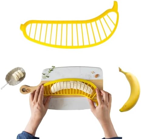 FANTEXY Banana Slicer Cutter, Banana Cutter Slicer Practical Kitchen Tool