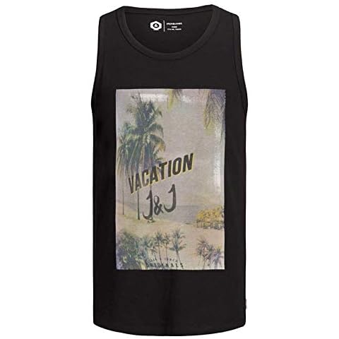 JACK & JONES Herren Tank Top Jorklovn (L, Schwarz (Black)) Cover