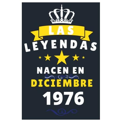 Las leyendas Nacen En Diciembre 1976: Cuaderno de notas de cumpleaños 44 años para mujer, hombre, Diario para regalo de cumpleaños ideal para abuelos, padres, madres,