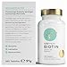 Biotin Tabletten - Hochdosiert mit 10.000 mcg D-Biotin pro Tablette - 365 vegane Tabletten im 1-Jahresvorrat - für schöne Haare und Haut - Vitamin B7 trägt zur Erhaltung normaler Haut und Haare bei
