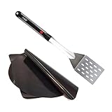Grill Light Grill Spatula & Grilling Mats Gift Set | Restaurant Grade Stainless Steel | LED Light to Grill in The Dark | Waterproof & Dishwasher Safe | Camping Barbecue Grilling Spatula