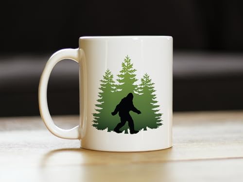 Taza de café Bevvee Bigfoot de cerámica blanca 11oz miniatura 2