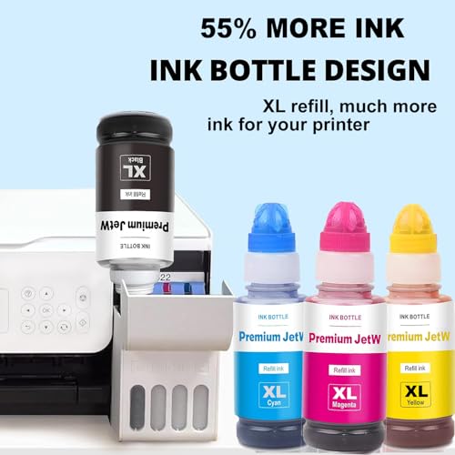 JETW 522 refil de tinta de alta capacidade 6 x 100 ml (600 ml) de substituição para refil compatível