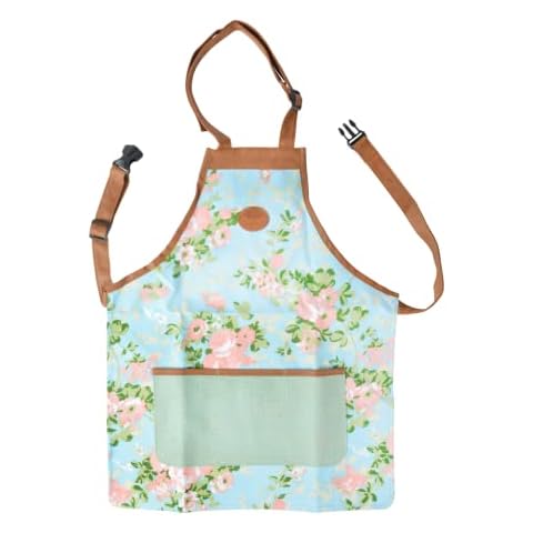Fallen Fruits Women's Garden Apron with Rose Print Cover