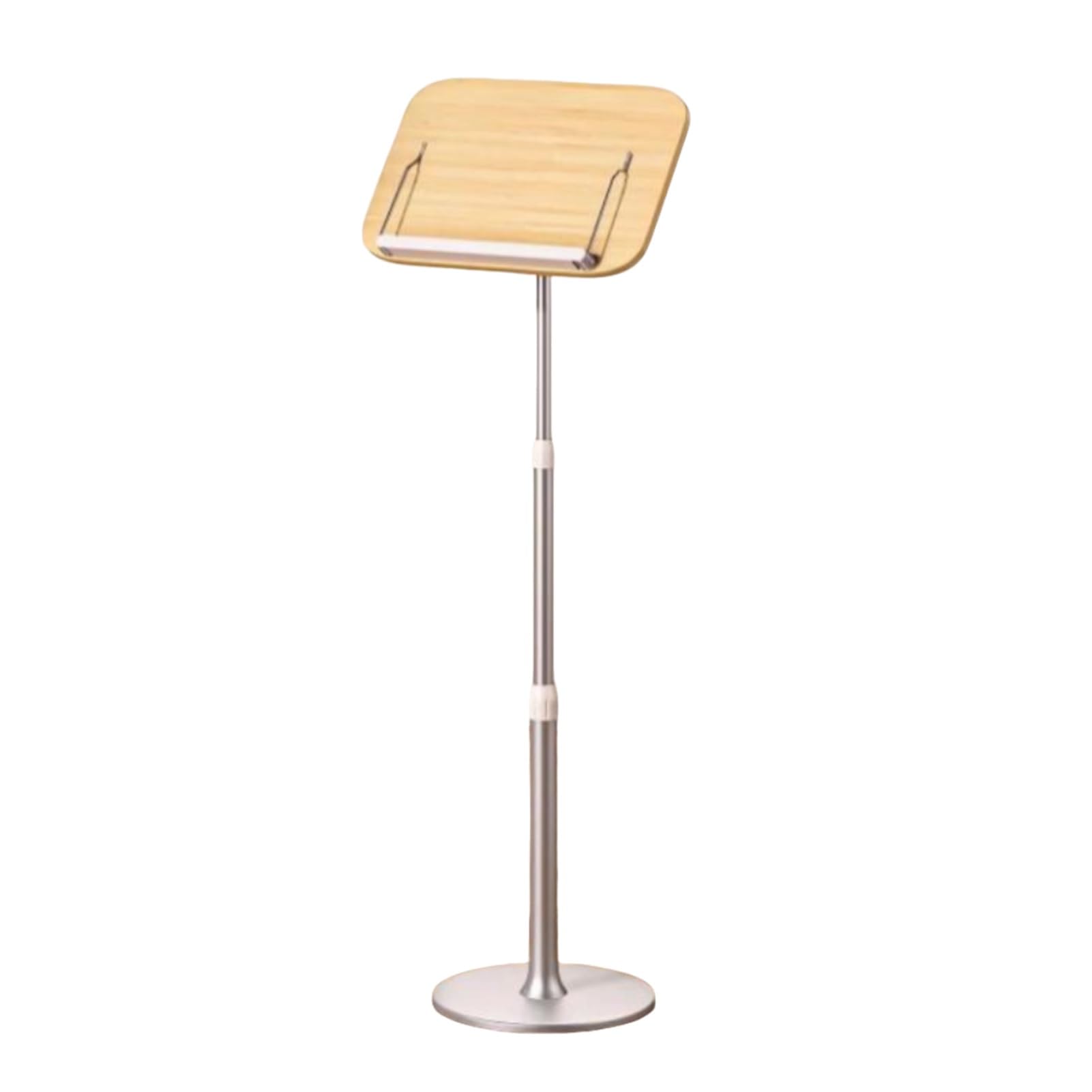 Genérico Estantería y Atril de Madera Resistente para Colocar en el Suelo, Ideal para Biblias, portátiles, Libros de Cocina y proyectores. Diseño Elegante, Altura Ajustable, hogar o