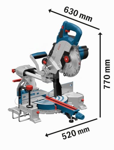 Bosch Professional 18V System BITURBO Akku Kapp- und Gehrungssäge GCM 18V-216 (inkl. Sägeblatt...