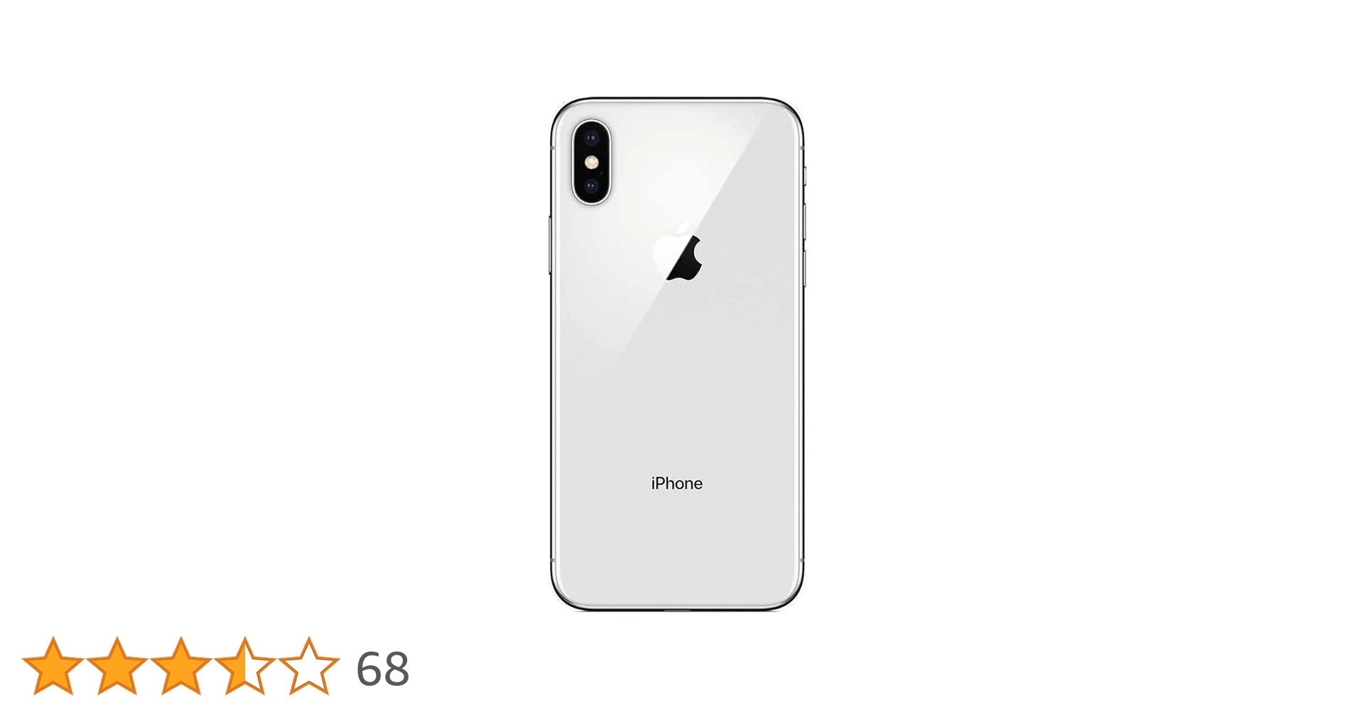 Apple iPhone X, GSM Unlocked 5.8in, 256 GB - Silver (Renewed