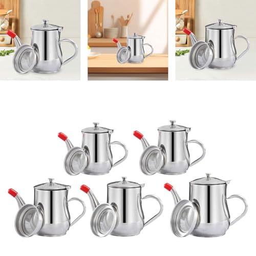 Image of ATORSE Oil Pot Kitchen Storage Oil Strainer Container for Kitchen Grease Restaurant 13oz