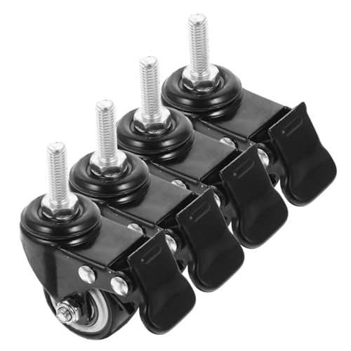 Roulettes pivotantes lot de 4 roues pour meuble charge lourde