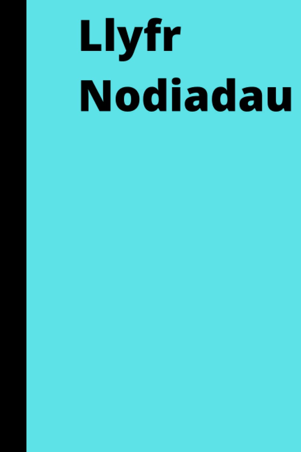 Llyfr Nodiadau: 6x9. 120 o dudalennau llinellog. Clawr sgleiniog.