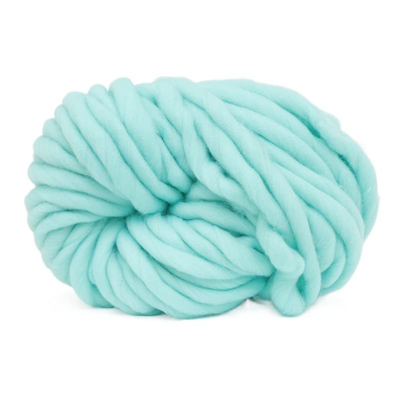 Wełna 250g Super Gruba Solidna Przędza Filcowa Roving jest Używana do Przędzenia Przędzenia Ręcznie Robionej Włóczki na Ciepłe i Grube Dzianie Zimą Wełna Szydełkowa (Kolor: 14-Zang LAN) (24)