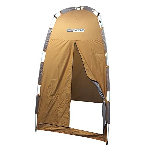 Nautika Barraca Pampa Trocador e Banheiro, Sobre teto 100% em Poliéster 190T Impermeabilizado Com Poliuretano e Varetas em Fibra de Vidro, Coluna D'Água 1000 mm