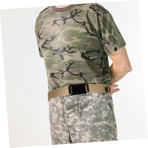 KESYOO Adjustable Breathable Casual Ratchet Belt for Men Automatic Buckle Design for Jeans Outdoor Sports and Young Students4
