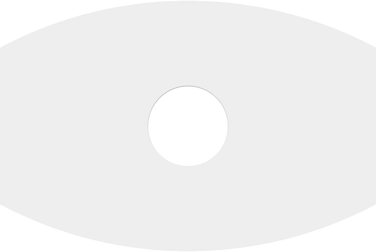 Ekena Millwork CMP14X9KY-03000 Kailey Architectural Grade PVC Contemporary Urethane Ceiling Medallions 14"W x 9 3/8"H x 3"ID x 7 1/2"C x 1"P