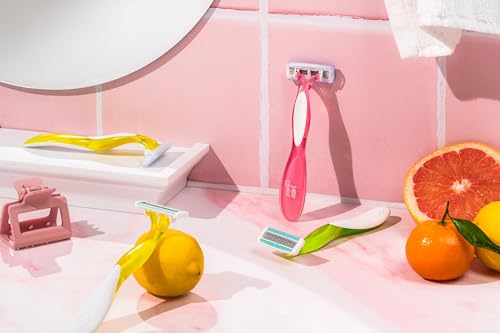 BIC Soleil Escape Lâminas de barbear femininas descartáveis com 4 lâminas para uma experiência senso