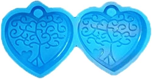 Miniatura 1 de Molde de resina para arete de 14 piezas para arete de árbol de vida para hacer joyas, moldes de silicona para resina DIY moda arete árbol de vida