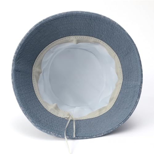 Sombrero tipo bucket de algodón y lino para mujer miniatura 5