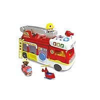 VTech Toot-Toot Friends 2-in-1 Fire Station, Toy Kids Car with Sounds and Phrases, Baby Music Toy for Role-Play Fun, Imaginative Learning Games for Boys and Girls Aged 12 Months +,Red