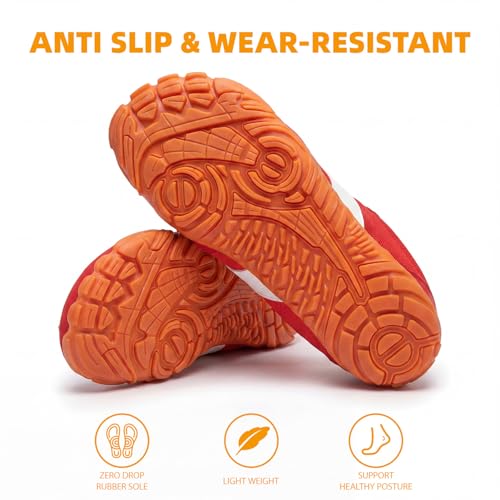 Image of Women's Barefoot Sneakers Wide Toe Box Zero Drop Sneakers | Breathable Lightweight Non-Slip Shoes for Gym Training, Trail Running, Hiking & Daily Walking