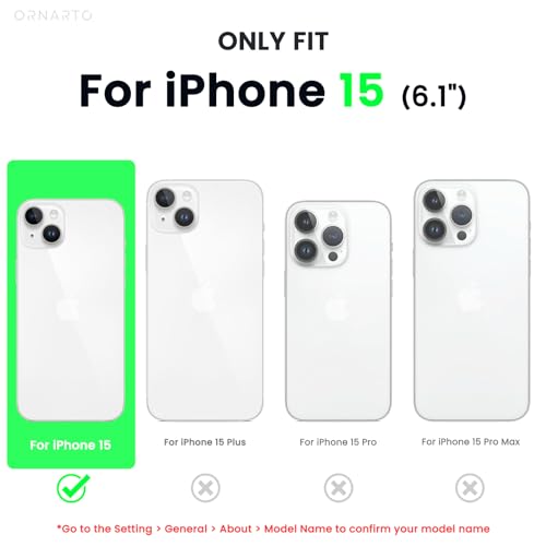 Ornarto GJ-4B-IP15-61A-SFEN Compatible With Iphone 15 Case 6.1 thumb #1