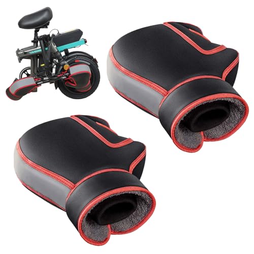 Protoence Fundas para Manillar de Motocicleta,Guantes De Invierno para Manillar De Motocicleta | Fundas Calefactables para Motos Bicicletas Ciclomotores Invierno Unisex