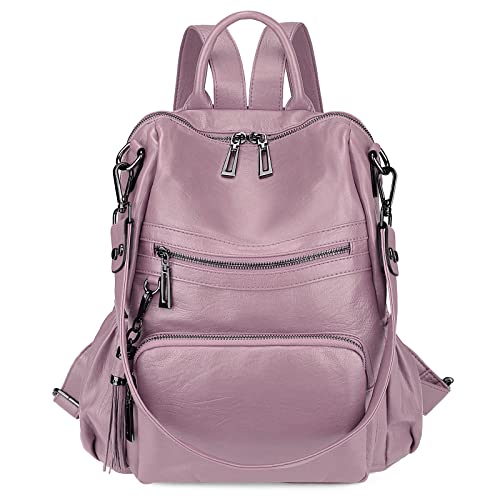 Image of Uromee Travel Backpack Purse Women Vegan Leather Tassel Shoulder Bag